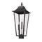 Z-Lite Gannon 3 Light Outdoor Post Mount Fixture, 12in. W x 30in. H, Black 5008PHXLS-BK - alternate 6